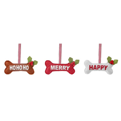 Christmas IG Style Cute Letter Unforgettable Cloth Nonwoven Party Festival Hanging Ornaments