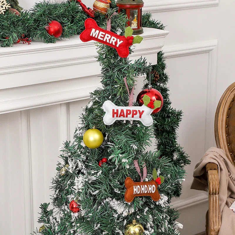 Christmas IG Style Cute Letter Unforgettable Cloth Nonwoven Party Festival Hanging Ornaments