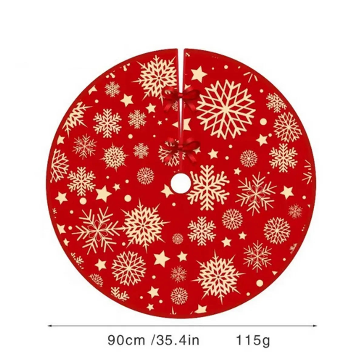 Christmas IG Style Nordic Style Santa Claus Letter Snowflake Cloth Party Festival Tree Skirt Decorative Props