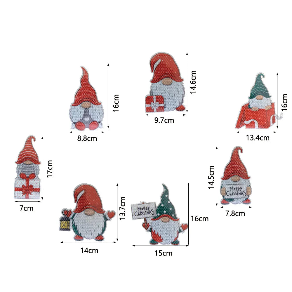 Christmas Light Bulb Old Man Snowman Gnome Elk Car Decoration Magnetic Reflective Sticker