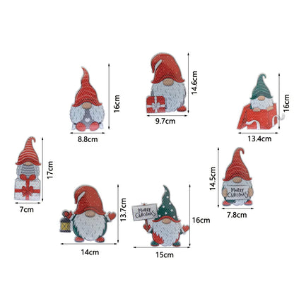 Christmas Light Bulb Old Man Snowman Gnome Elk Car Decoration Magnetic Reflective Sticker