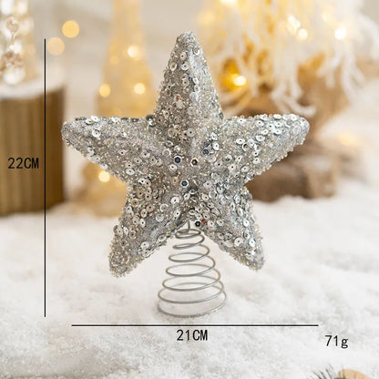 Christmas Luxurious Letter Star Foam Family Gathering Decorative Props 1 Set