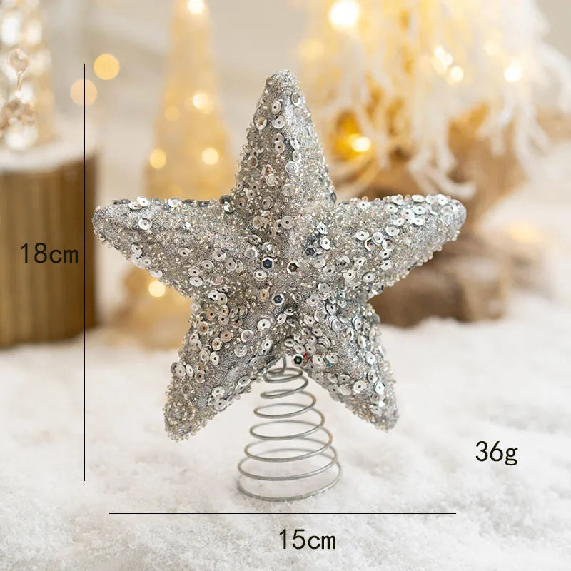 Christmas Luxurious Letter Star Foam Family Gathering Decorative Props 1 Set