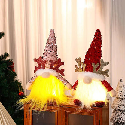 Christmas Modern Style Classic Style Santa Claus Antlers Party Festival Ornaments Lightings