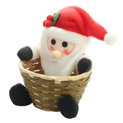 Christmas Nordic Style Cartoon Style Classic Style Santa Claus Gingerbread Snowman Cloth Rattan Party Festival Decorative Props