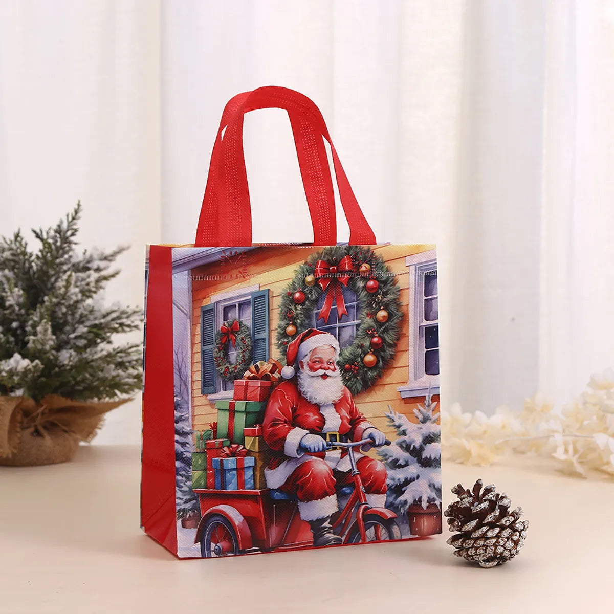 Christmas Nordic Style Christmas Tree Santa Claus Nonwoven Party Festival Gift Wrapping Supplies Gift Bags