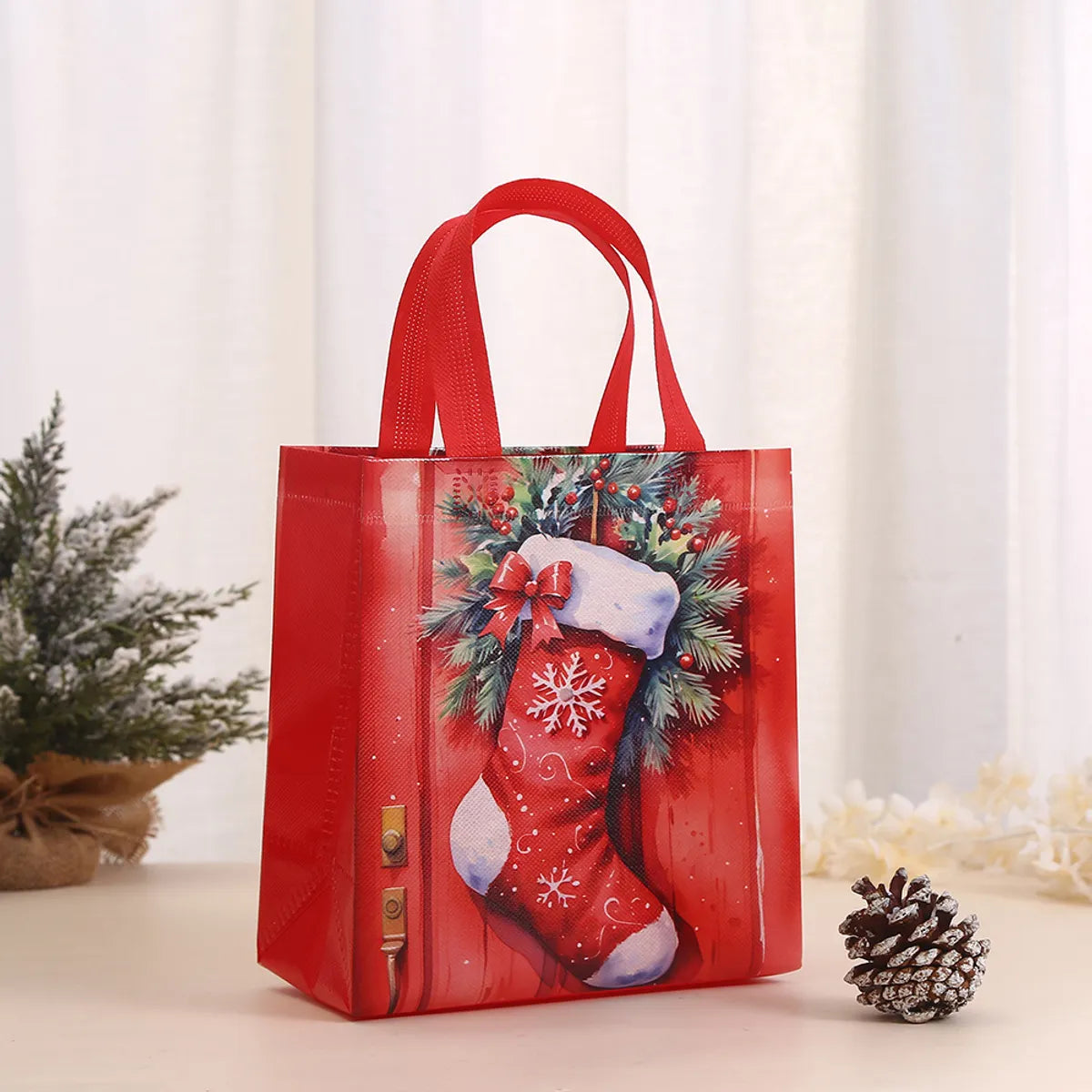 Christmas Nordic Style Christmas Tree Santa Claus Nonwoven Party Festival Gift Wrapping Supplies Gift Bags