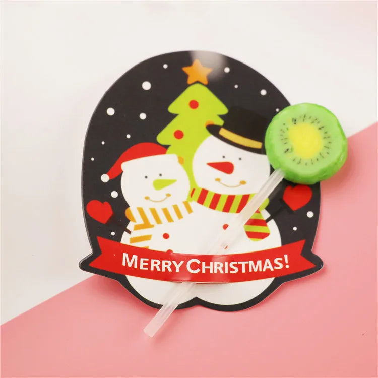 Christmas Nordic Style Cute Animal Santa Claus Snowman Paper Card Christmas Party Candy Decoration Card