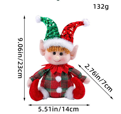 Christmas Nordic Style Cute Elf Cloth Polyester Party Festival Doll Ornaments