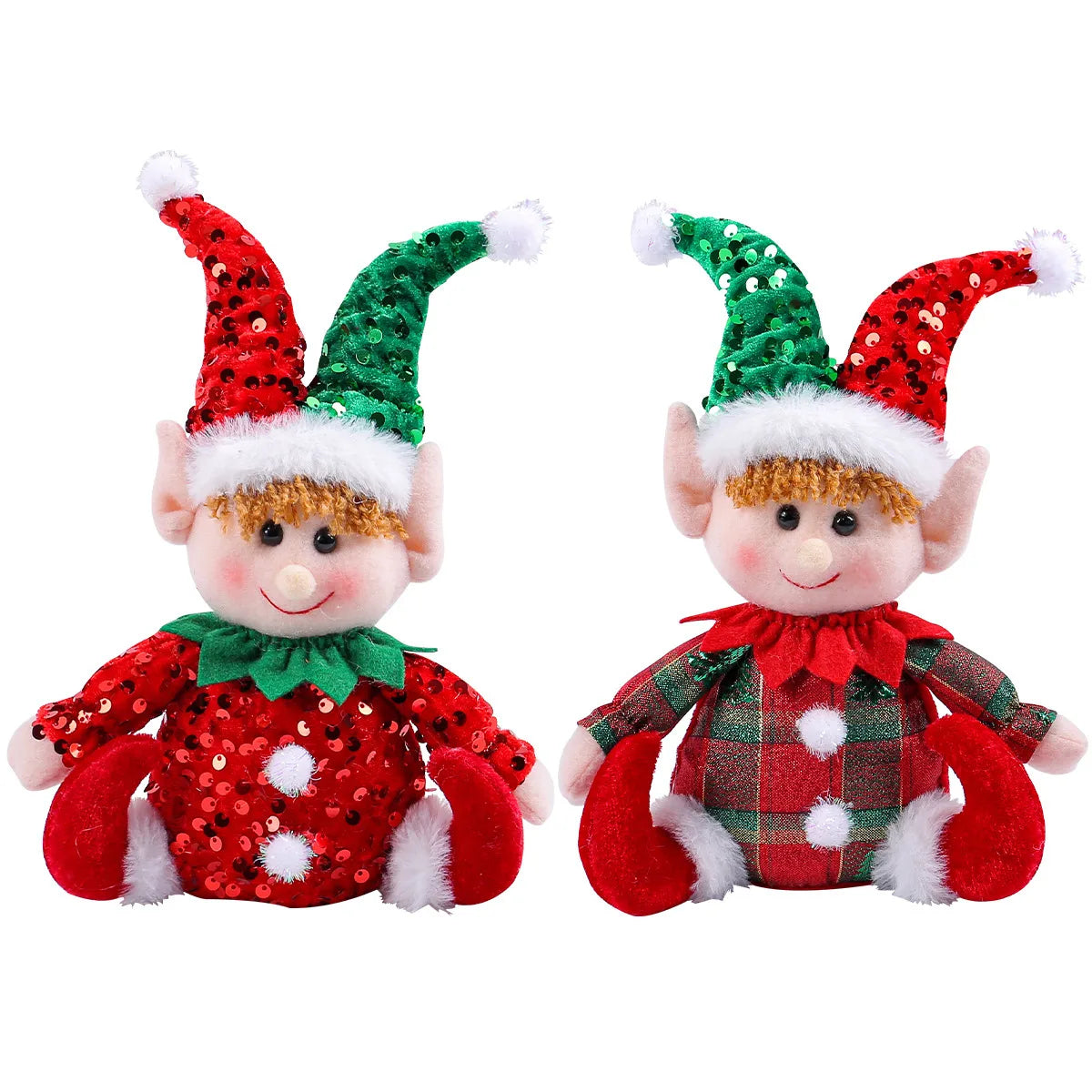 Christmas Nordic Style Cute Elf Cloth Polyester Party Festival Doll Ornaments