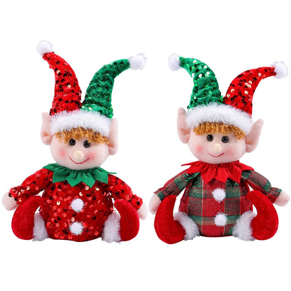 Christmas Nordic Style Cute Elf Cloth Polyester Party Festival Doll Ornaments