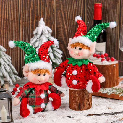 Christmas Nordic Style Cute Elf Cloth Polyester Party Festival Doll Ornaments