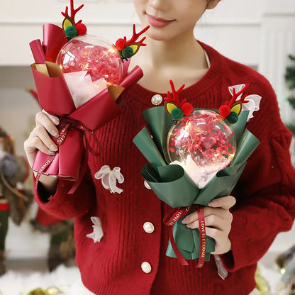 Christmas Nordic Style Cute Modern Style Antlers Arylic Pine Cones Foam Party Festival Bouquet