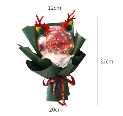 Christmas Nordic Style Cute Modern Style Antlers Arylic Pine Cones Foam Party Festival Bouquet