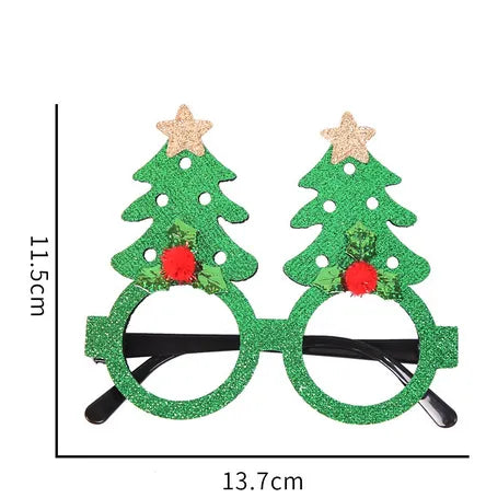 Christmas Nordic Style Modern Style Christmas Tree Santa Claus Christmas Socks Plastic Party Glasses