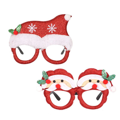 Christmas Nordic Style Modern Style Christmas Tree Santa Claus Christmas Socks Plastic Party Glasses