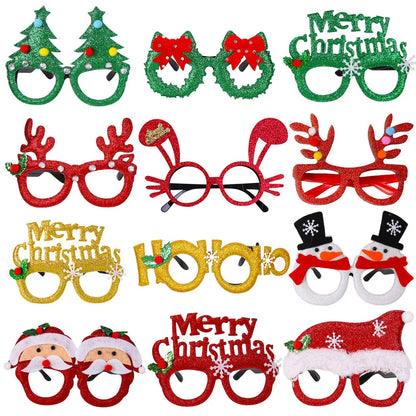 Christmas Nordic Style Modern Style Christmas Tree Santa Claus Christmas Socks Plastic Party Glasses