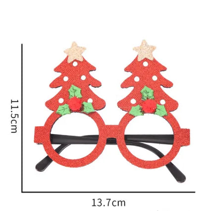 Christmas Nordic Style Modern Style Christmas Tree Santa Claus Christmas Socks Plastic Party Glasses