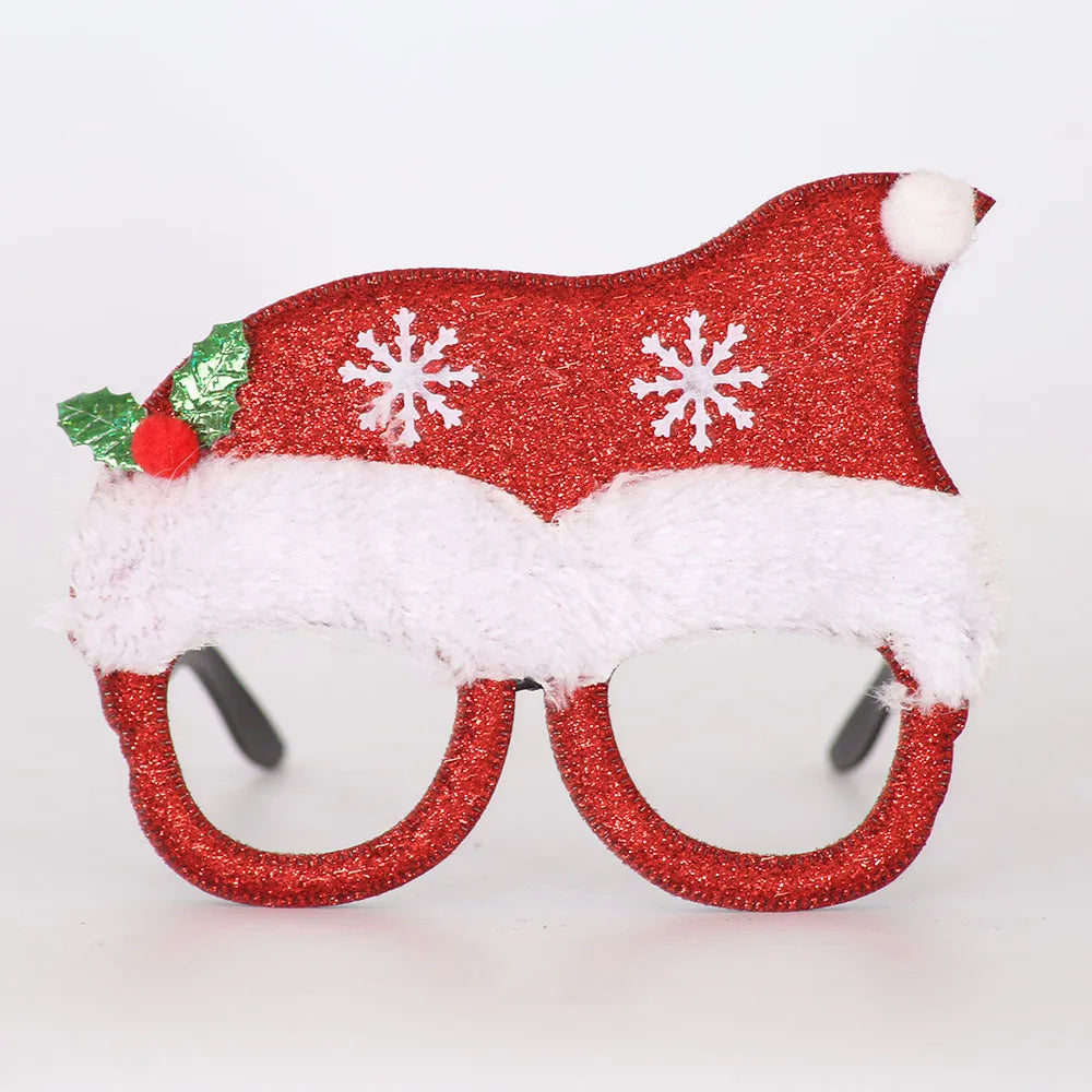 Christmas Nordic Style Modern Style Christmas Tree Santa Claus Christmas Socks Plastic Party Glasses