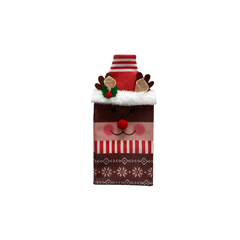 Christmas Nordic Style Modern Style Classic Style Santa Claus Snowman Polyester Party Festival Bottle Cover