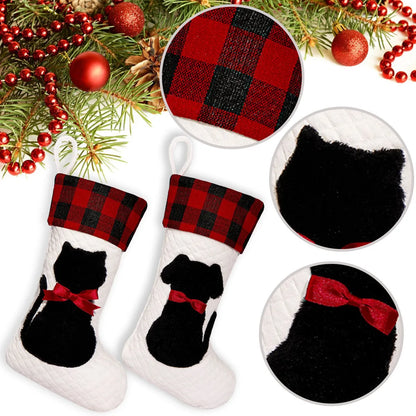 Christmas Nordic Style Modern Style Dog Cat Party Christmas Socks Gift Bags