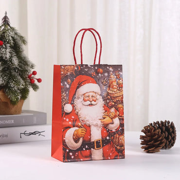 Christmas Nordic Style Santa Claus Paper Party Festival Gift Wrapping Supplies Gift Bags