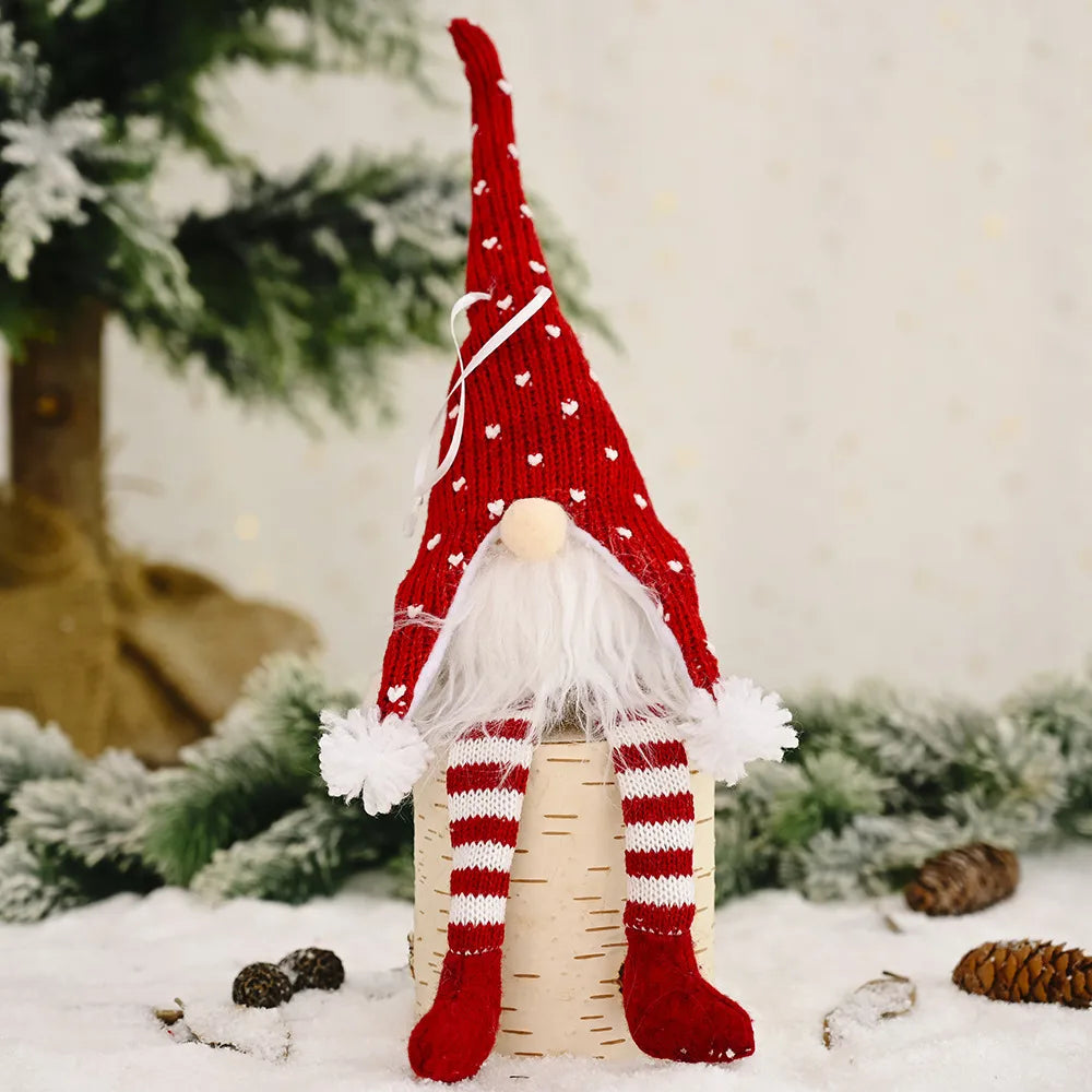 Christmas Pastoral Simple Style Korean Style Cartoon Character Santa Claus Plastic Cloth Indoor Family Gathering Hanging Ornaments