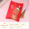 Christmas Pillow Box Candy Chocolate Packaging Box Nougat Baking Cookie Box New Year Nut Gift Box Empty Box