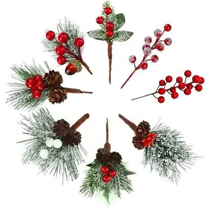 Christmas Plant Plastic Party Decorative Props