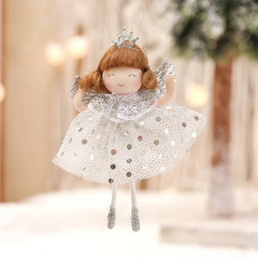 Christmas Princess Cartoon Style Cute Cartoon Character Cloth Indoor Family Gathering Festival Hanging Ornaments