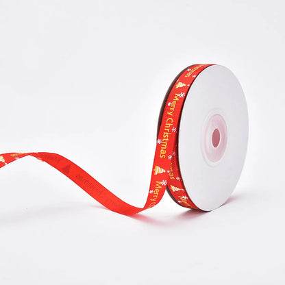 Christmas Ribbon Spot 1cm Small Roll  Ribbon Gift Wrapping Ribbon