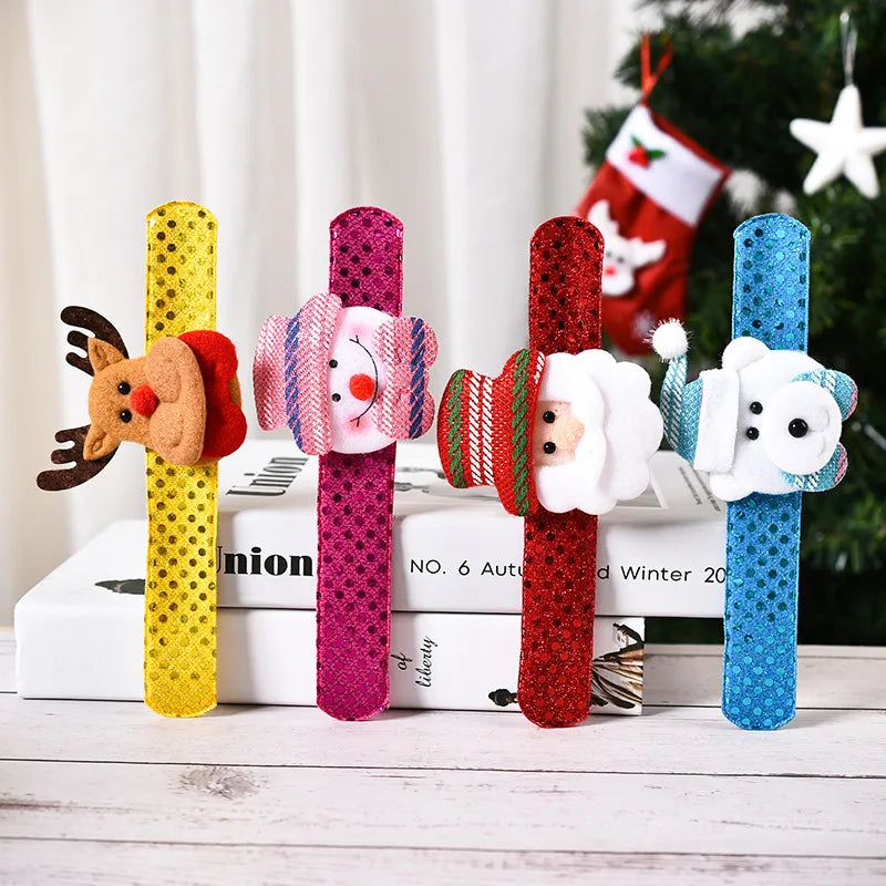 Christmas Santa Claus Bear Flannel Patting Circle Wholesale Nihaojewelry