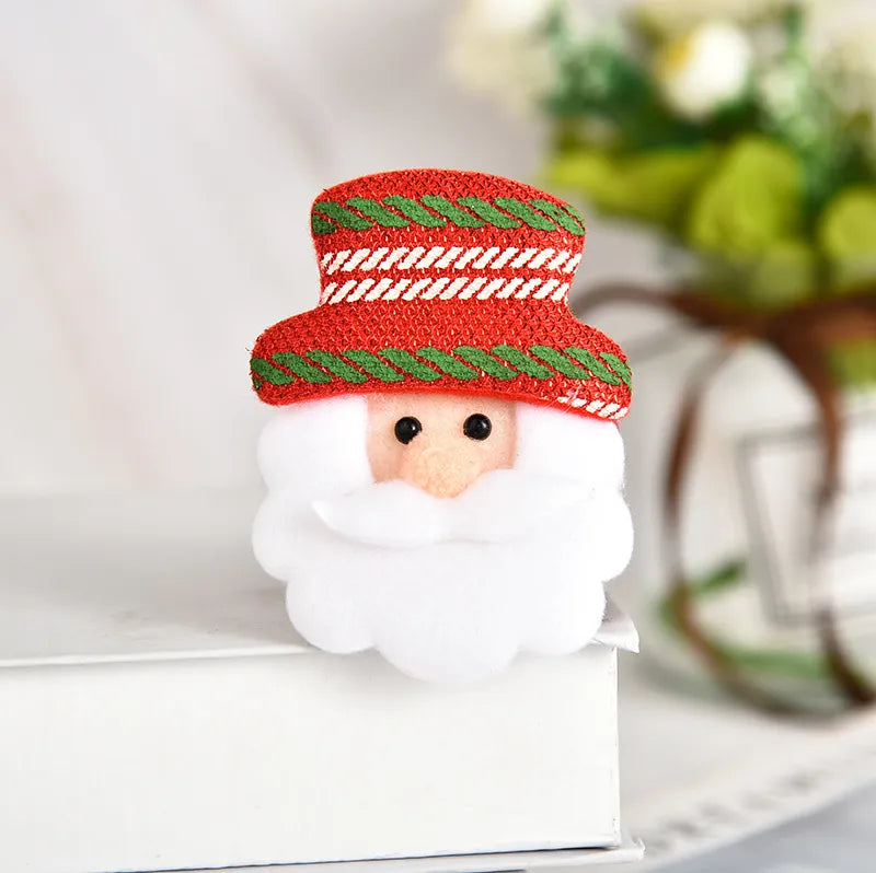 Christmas Santa Claus Bear Flannel Patting Circle Wholesale Nihaojewelry