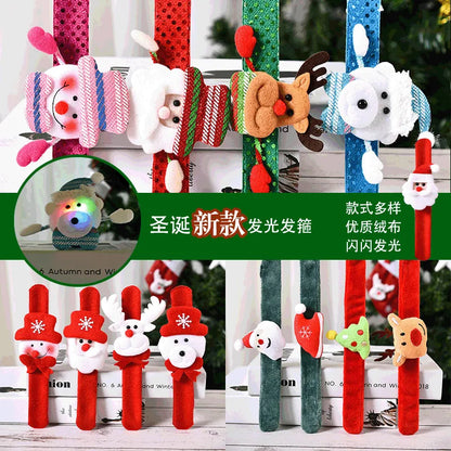 Christmas Santa Claus Bear Flannel Patting Circle Wholesale Nihaojewelry