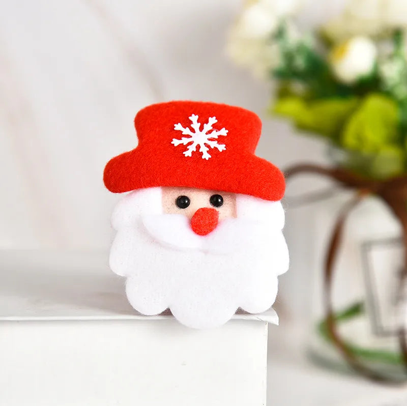 Christmas Santa Claus Bear Flannel Patting Circle Wholesale Nihaojewelry