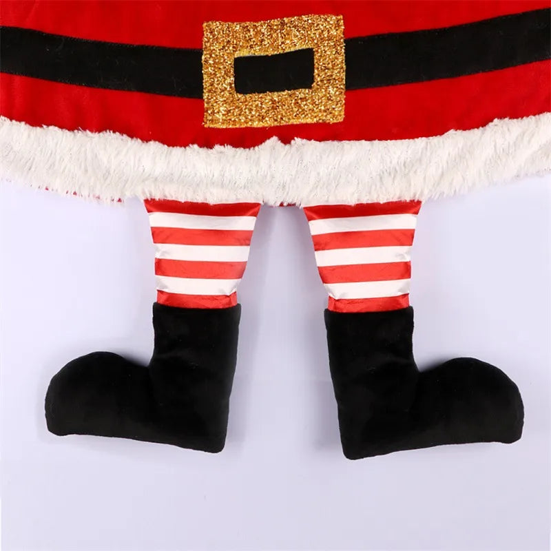 Christmas Santa Claus Brushed Cloth Nonwoven Party Decorative Props