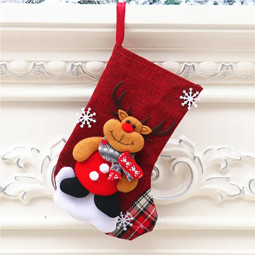 Christmas Santa Claus Deer Cloth Party Hanging Ornaments