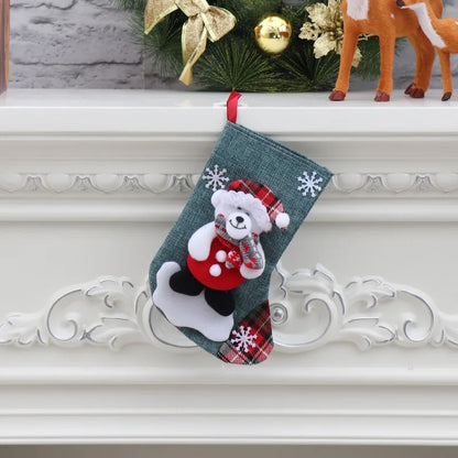 Christmas Santa Claus Deer Cloth Party Hanging Ornaments