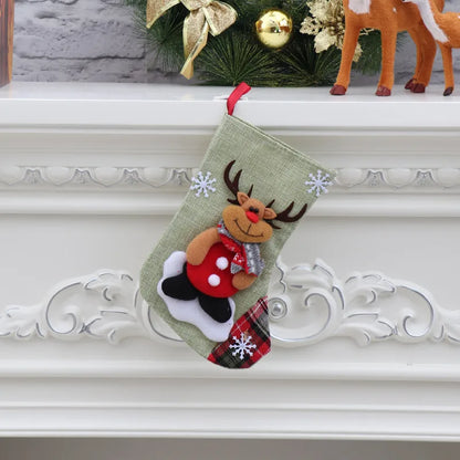 Christmas Santa Claus Deer Cloth Party Hanging Ornaments