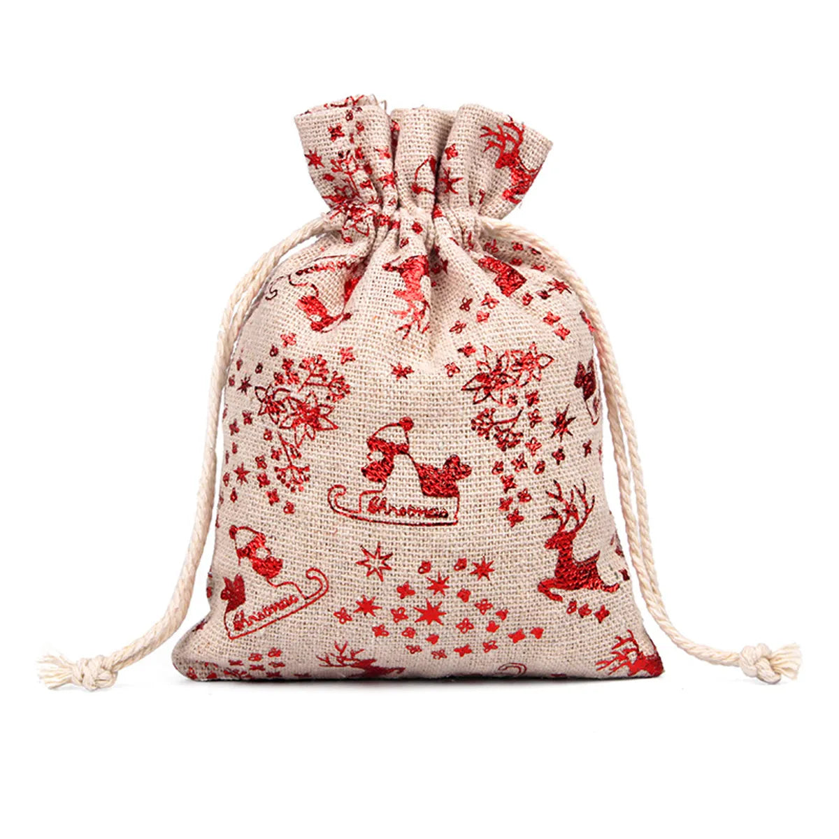 Christmas Santa Claus Elk Cloth Party Gift Bags