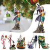 Christmas Santa Claus Skull High Heel Arylic Christmas Hanging Ornaments 1 Piece