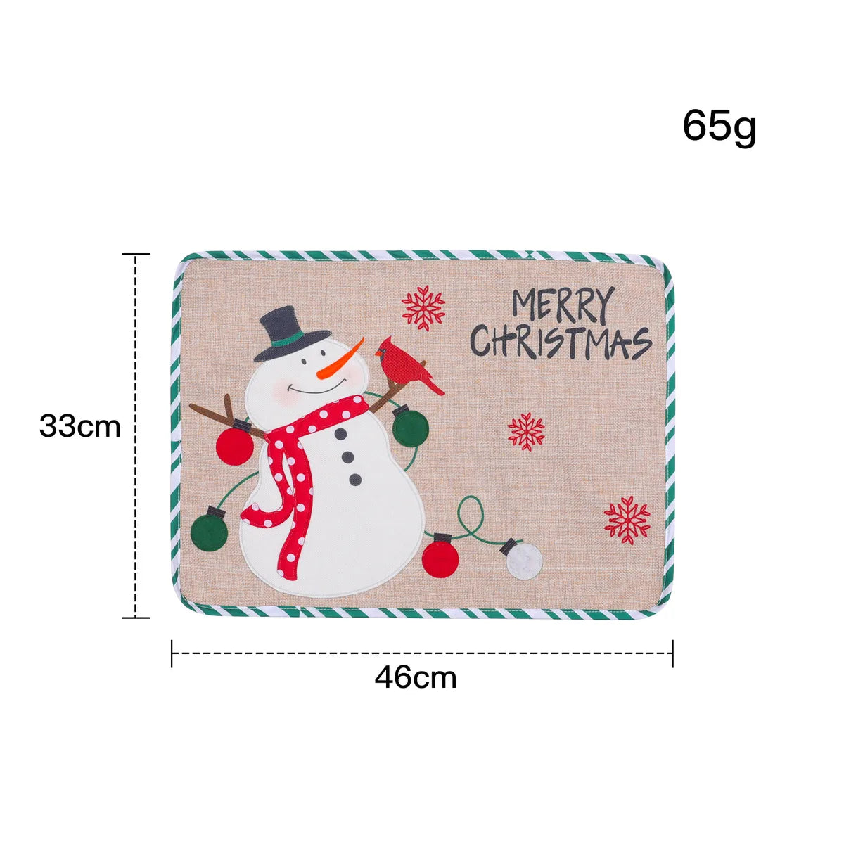 Christmas Santa Claus Snowman Cloth Banquet Family Gathering Party Tablecloth