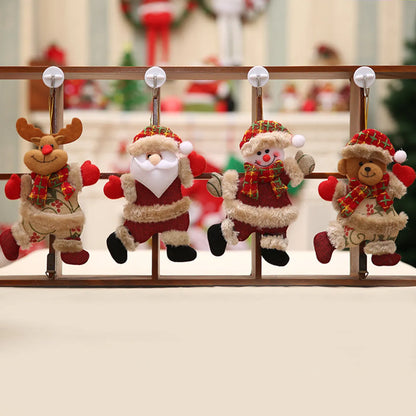 Christmas Santa Claus Snowman Cloth Party Hanging Ornaments