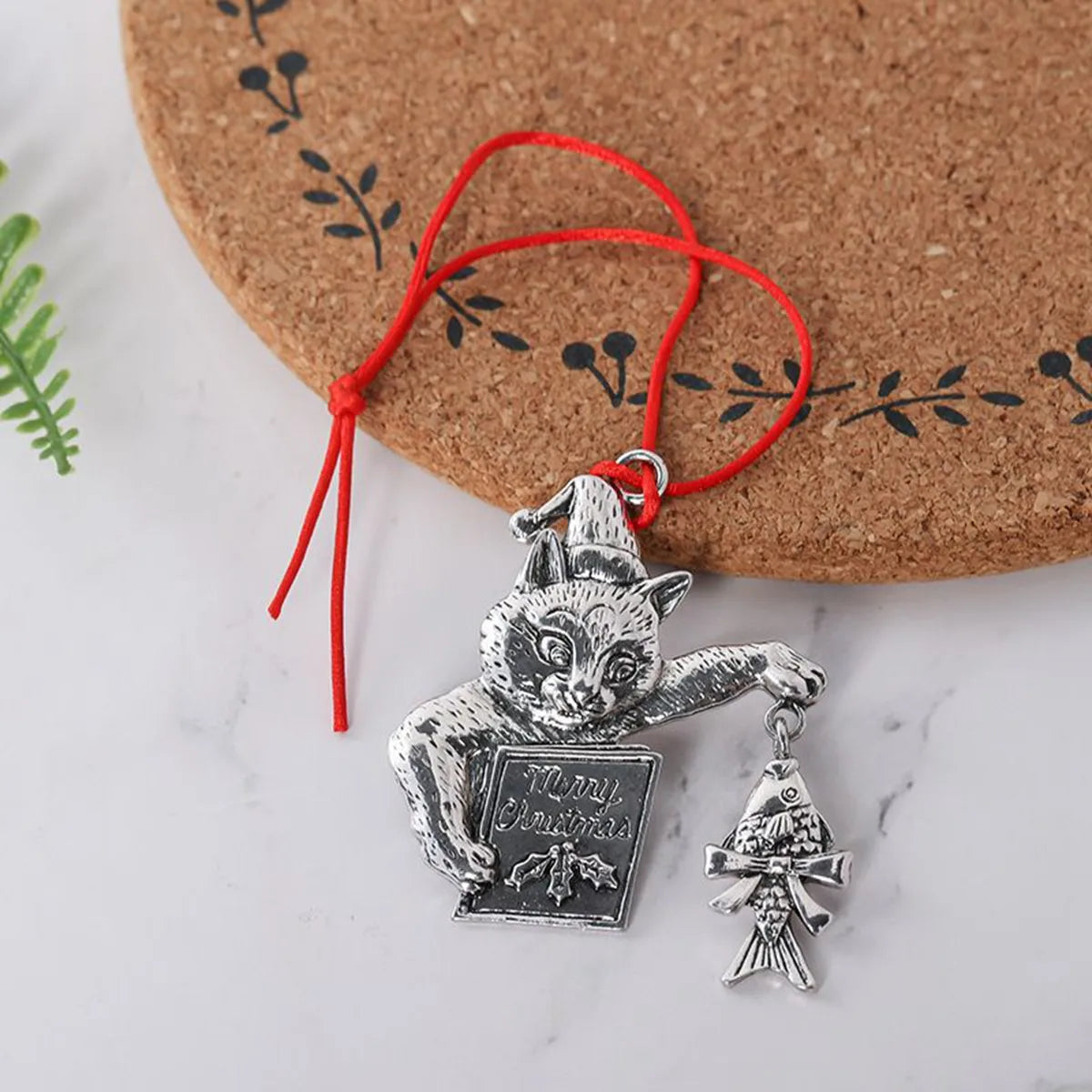 Christmas Santa Claus Wreath Bell Alloy