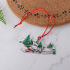 Christmas Santa Claus Wreath Bell Alloy