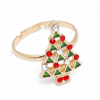 Christmas Geometric Alloy No Inlaid Unisex