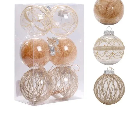 Christmas Simple Style Ball Plastic Indoor Party Hanging Ornaments