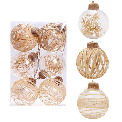 Christmas Simple Style Ball Plastic Indoor Party Hanging Ornaments