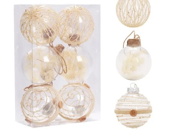 Christmas Simple Style Ball Plastic Indoor Party Hanging Ornaments