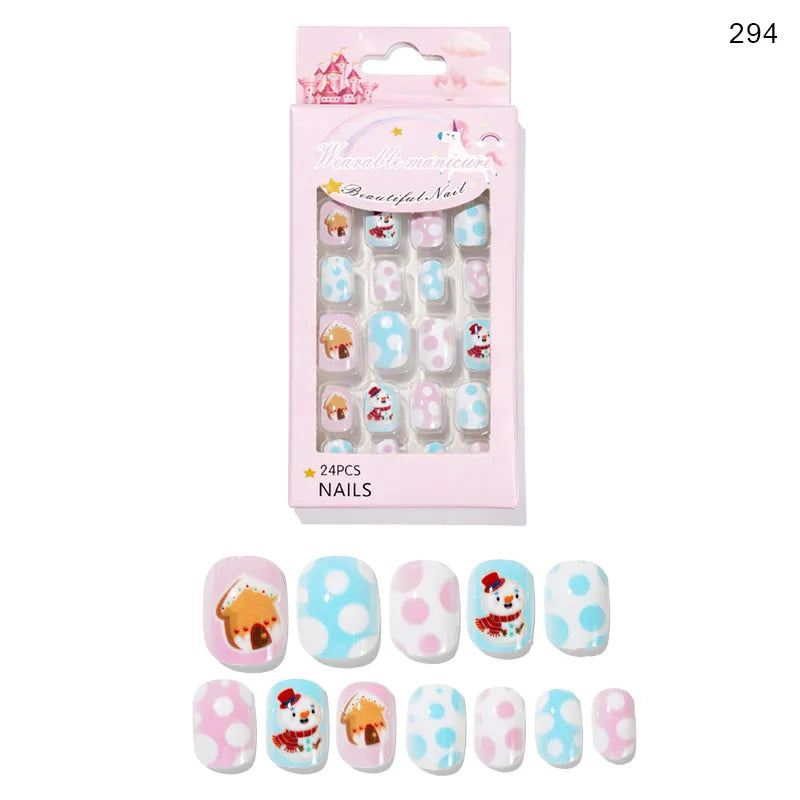 Christmas Simple Style Cartoon Plastic Press-On Nails 1 Set